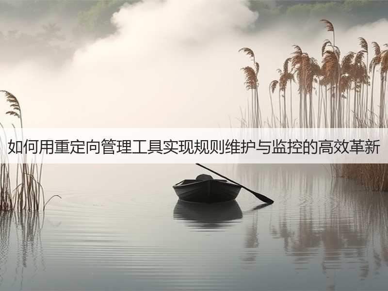 如何用重定向管理工具实现规则维护与监控的高效革新(图3) 如何用重定向管理工具实现规则维护与监控的高效革新(图3)