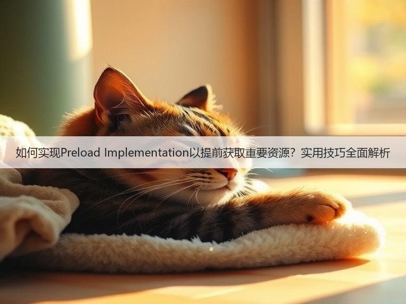 如何实现Preload Implementation以提前获取重要资源?实用技巧全面解析(图2) 如何实现Preload Implementation以提前获取重要资源?实用技巧全面解析(图2)
