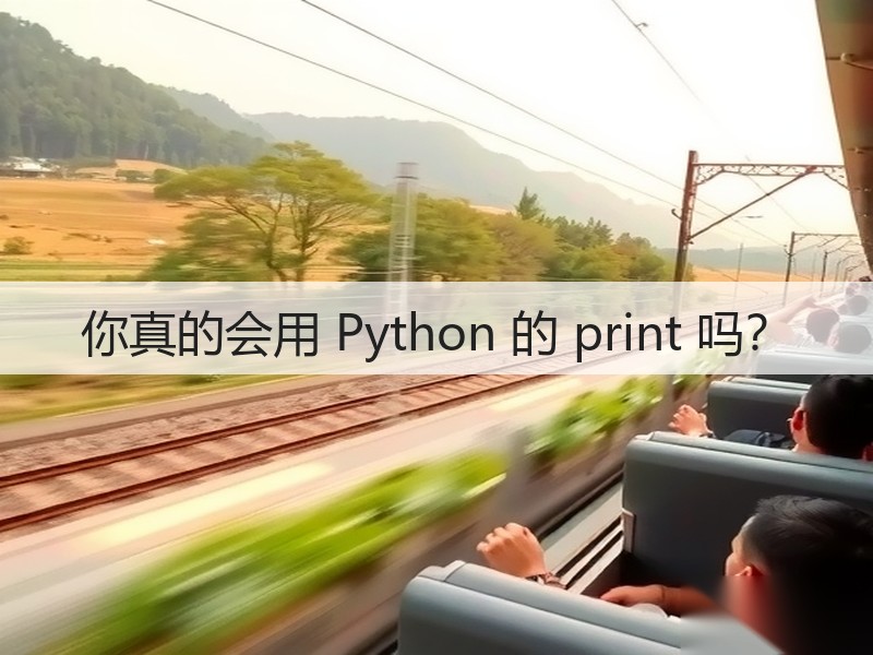 你真的会用 Python 的 print 吗？(图2)