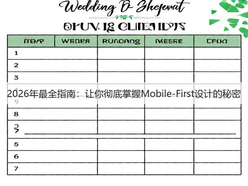 2026年最全指南:让你彻底掌握Mobile-First设计的秘密(图3) 2026年最全指南:让你彻底掌握Mobile-First设计的秘密(图3)