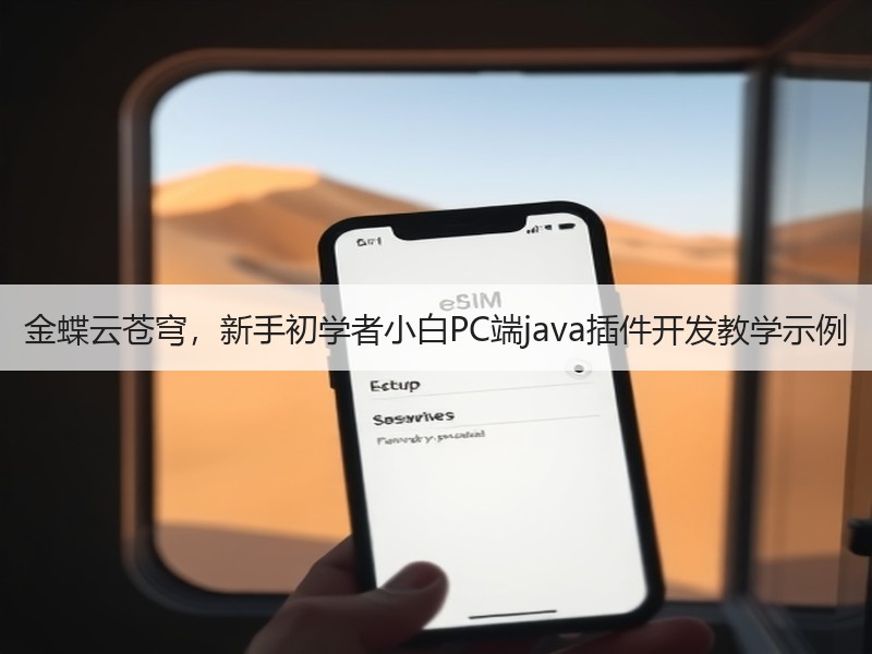 金蝶云苍穹，新手初学者小白PC端java插件开发教学示例