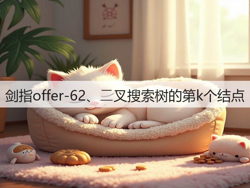 剑指offer-62、⼆叉搜索树的第k个结点(图3) 剑指offer-62、⼆叉搜索树的第k个结点(图3)