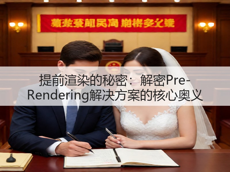 提前渲染的秘密:解密Pre-Rendering解决方案的核心奥义(图2) 提前渲染的秘密:解密Pre-Rendering解决方案的核心奥义(图2)