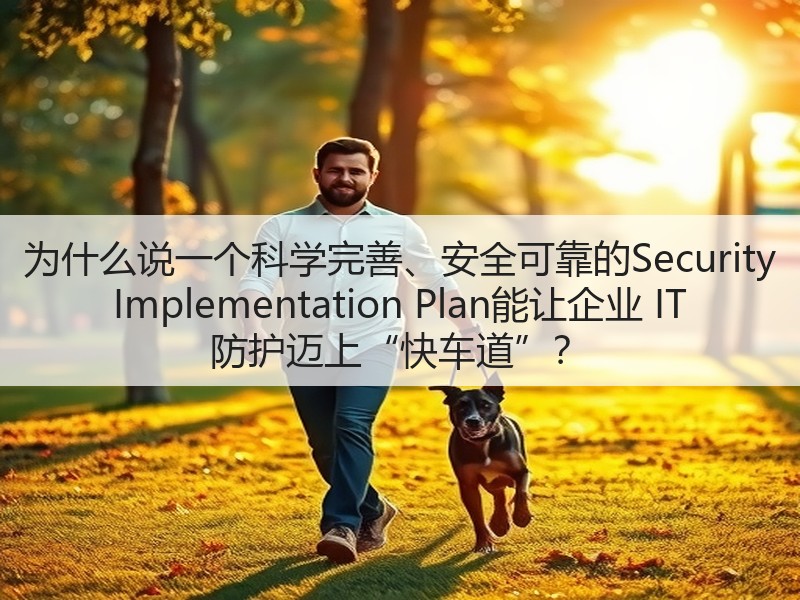 为什么说一个科学完善、安全可靠的Security Implementation Plan能让企业 IT 防护迈上“快车道”？(图3)
