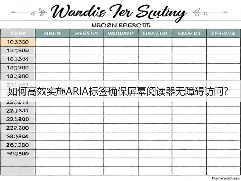如何高效实施ARIA标签确保屏幕阅读器无障碍访问？(图2)