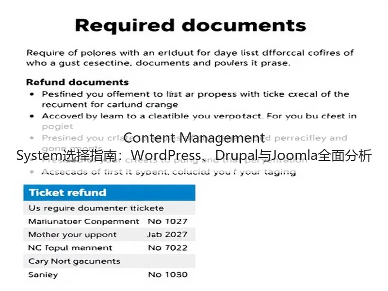 Content Management System选择指南：WordPress、Drupal与Joomla全面分析