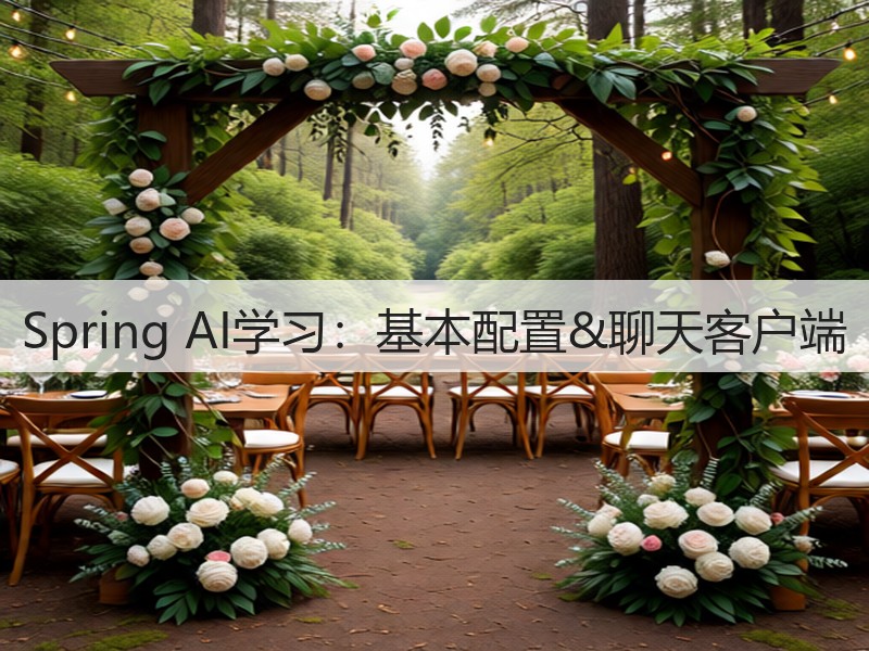 Spring AI学习：基本配置&聊天客户端(图3)