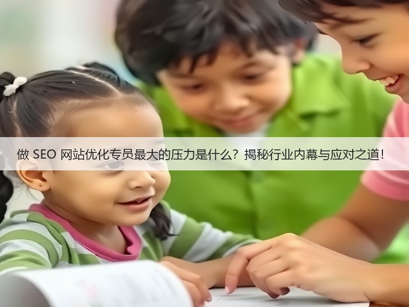 做 SEO 网站优化专员最大的压力是什么？揭秘行业内幕与应对之道！(图3)