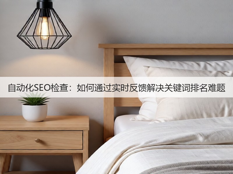 自动化SEO检查:如何通过实时反馈解决关键词排名难题(图2) 自动化SEO检查:如何通过实时反馈解决关键词排名难题(图2)