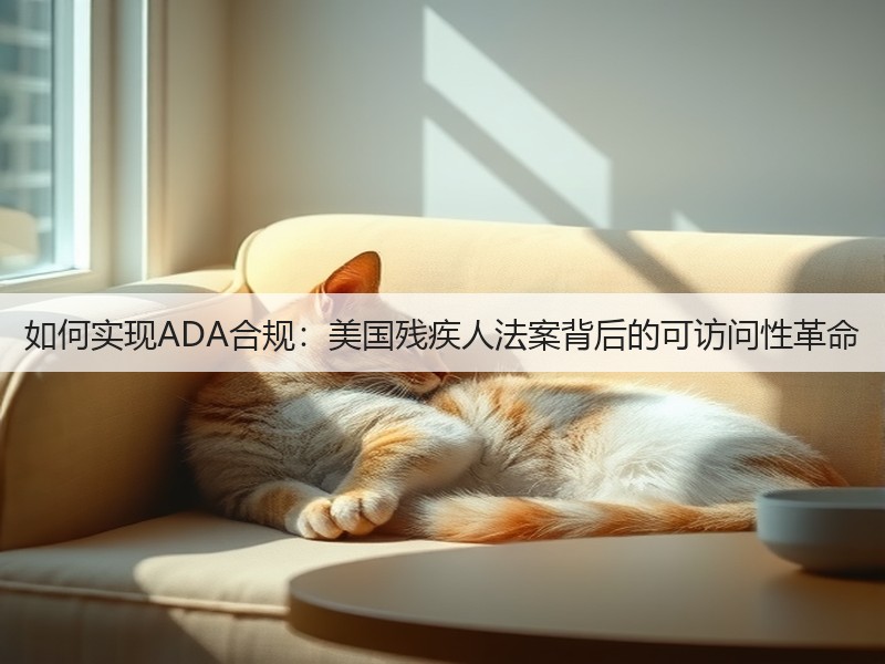 如何实现ADA合规:美国残疾人法案背后的可访问性革命(图2) 如何实现ADA合规:美国残疾人法案背后的可访问性革命(图2)