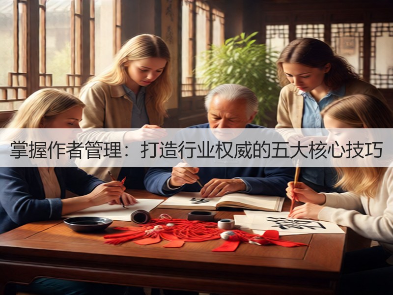 掌握作者管理:打造行业权威的五大核心技巧(图3) 掌握作者管理:打造行业权威的五大核心技巧(图3)