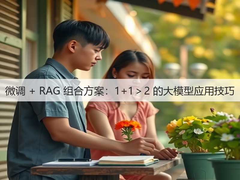微调 + RAG 组合方案：1+1＞2 的大模型应用技巧(图1)