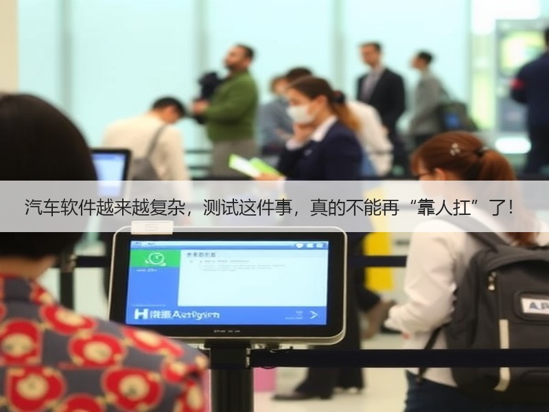 汽车软件越来越复杂，测试这件事，真的不能再“靠人扛”了！
