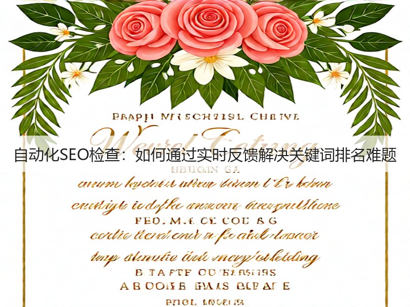自动化SEO检查:如何通过实时反馈解决关键词排名难题(图3) 自动化SEO检查:如何通过实时反馈解决关键词排名难题(图3)