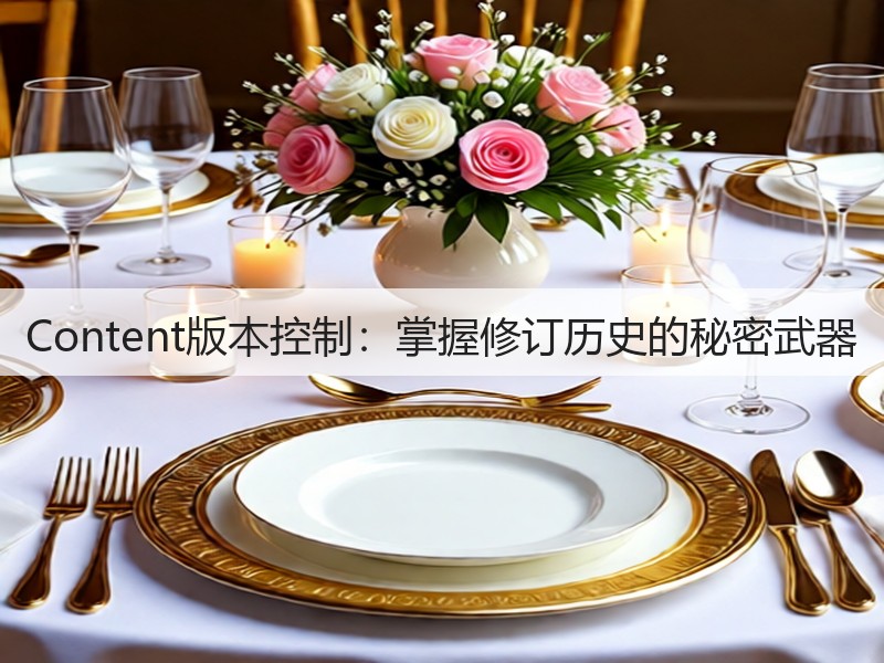 Content版本控制:掌握修订历史的秘密武器(图3) Content版本控制:掌握修订历史的秘密武器(图3)