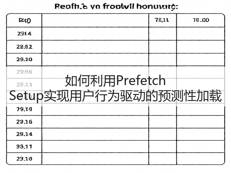 如何利用Prefetch Setup实现用户行为驱动的预测性加载(图3) 如何利用Prefetch Setup实现用户行为驱动的预测性加载(图3)