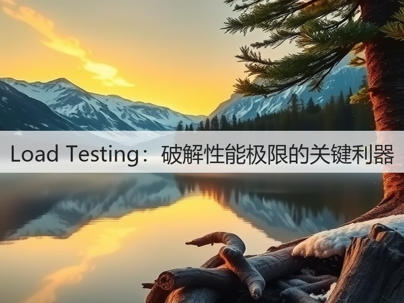 Load Testing:破解性能极限的关键利器(图2) Load Testing:破解性能极限的关键利器(图2)