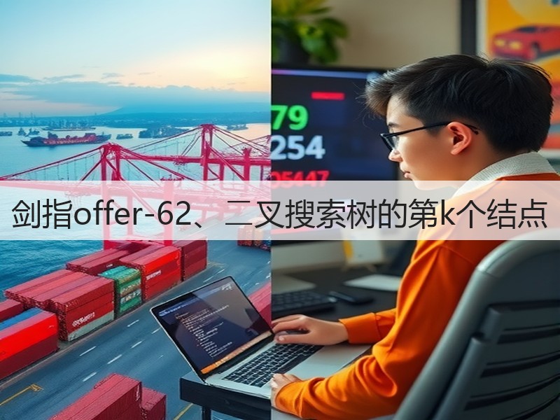 剑指offer-62、⼆叉搜索树的第k个结点(图3)