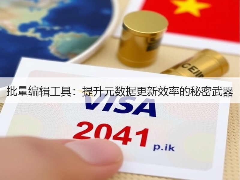 批量编辑工具：提升元数据更新效率的秘密武器