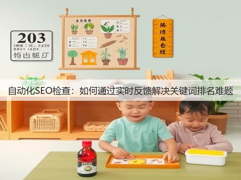 自动化SEO检查：如何通过实时反馈解决关键词排名难题(图2)