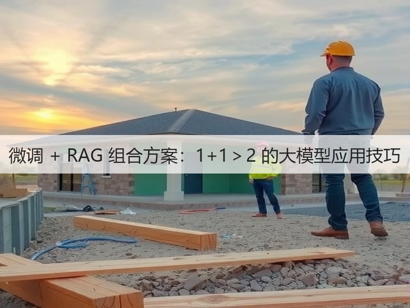 微调 + RAG 组合方案：1+1＞2 的大模型应用技巧(图3)