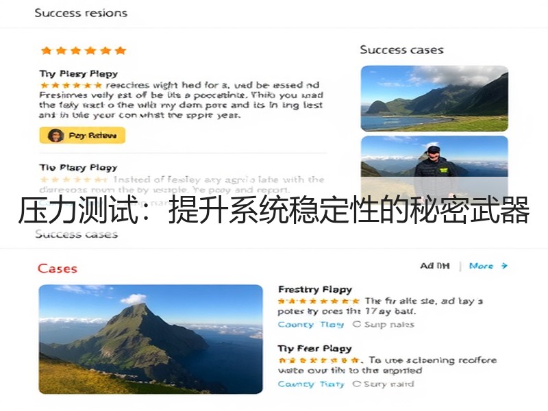 压力测试:提升系统稳定性的秘密武器(图2) 压力测试:提升系统稳定性的秘密武器(图2)