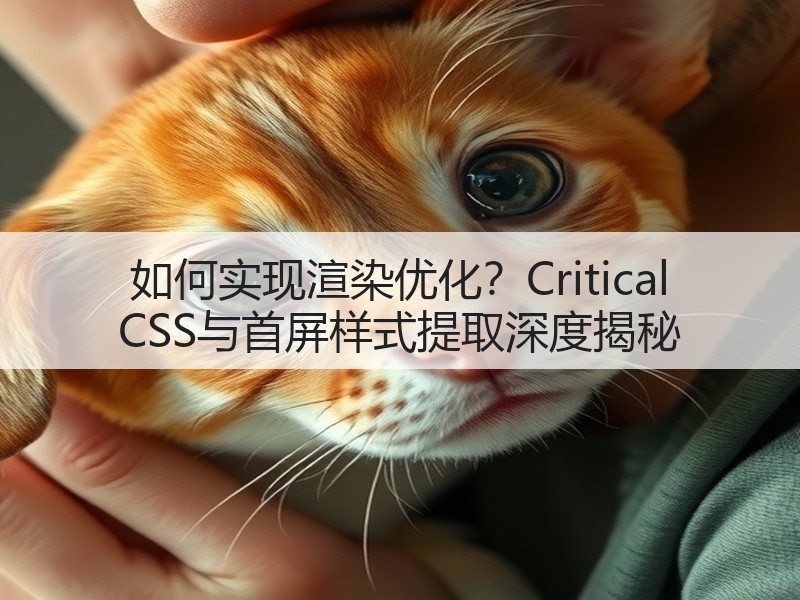 如何实现渲染优化？Critical CSS与首屏样式提取深度揭秘(图3)
