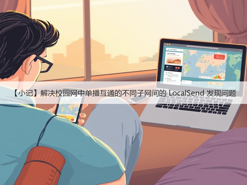 【小记】解决校园网中单播互通的不同子网间的 LocalSend 发现问题