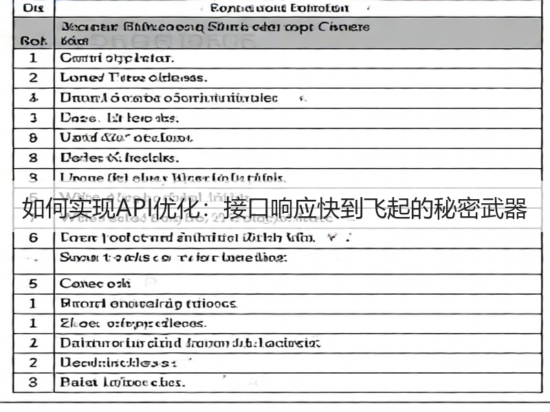 如何实现API优化：接口响应快到飞起的秘密武器(图2)