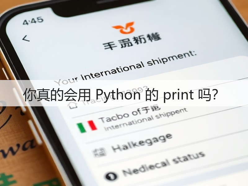 你真的会用 Python 的 print 吗?(图2) 你真的会用 Python 的 print 吗?(图2)