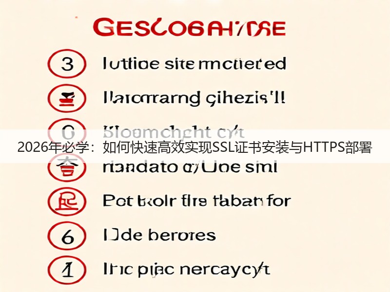 2026年必学：如何快速高效实现SSL证书安装与HTTPS部署(图3)