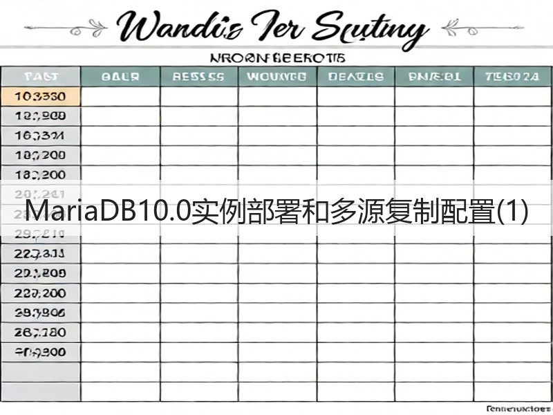 MariaDB10.0实例部署和多源复制配置(1)(图3) MariaDB10.0实例部署和多源复制配置(1)(图3)