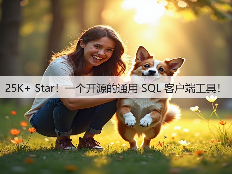 25K+ Star！一个开源的通用 SQL 客户端工具！(图1)