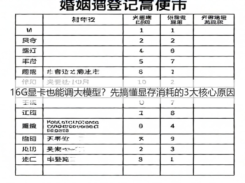 16G显卡也能调大模型？先搞懂显存消耗的3大核心原因
