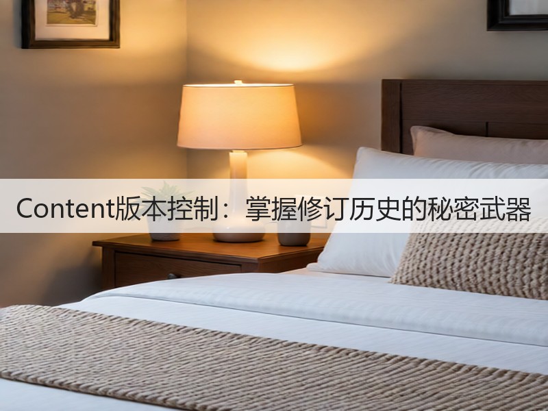 Content版本控制:掌握修订历史的秘密武器(图2) Content版本控制:掌握修订历史的秘密武器(图2)