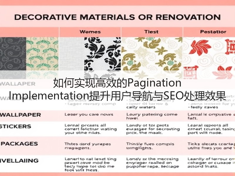 如何实现高效的Pagination Implementation提升用户导航与SEO处理效果(图1)