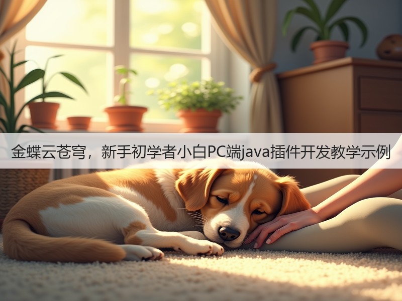 金蝶云苍穹，新手初学者小白PC端java插件开发教学示例(图3)