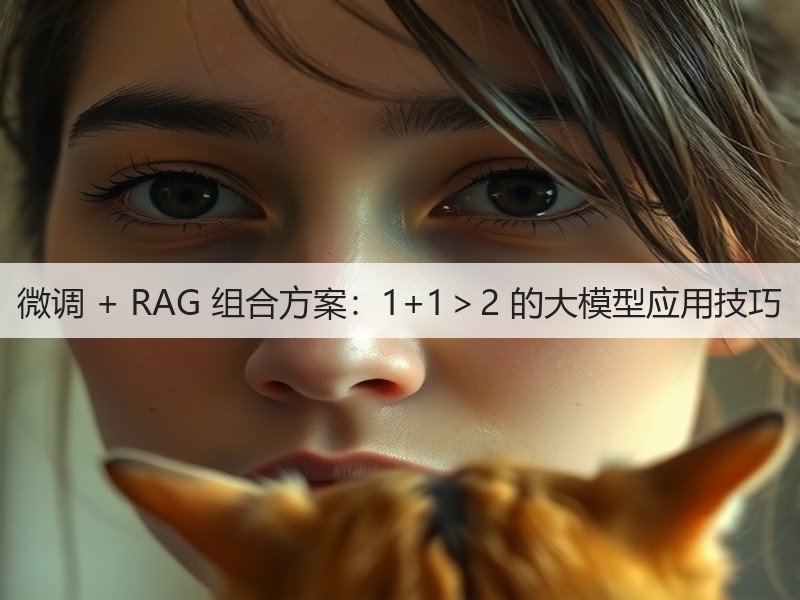 微调 + RAG 组合方案：1+1＞2 的大模型应用技巧(图2)
