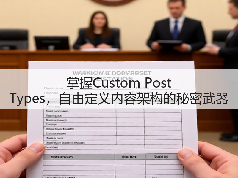 掌握Custom Post Types,自由定义内容架构的秘密武器(图3) 掌握Custom Post Types,自由定义内容架构的秘密武器(图3)