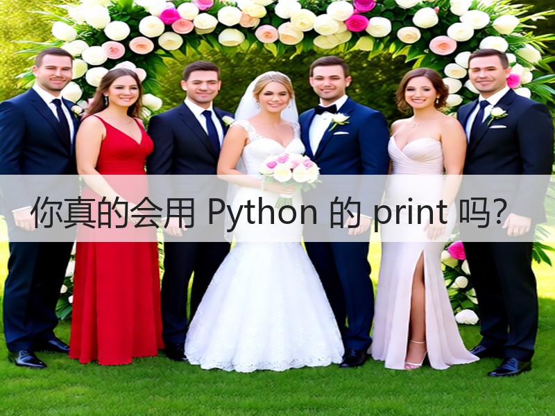 你真的会用 Python 的 print 吗？
